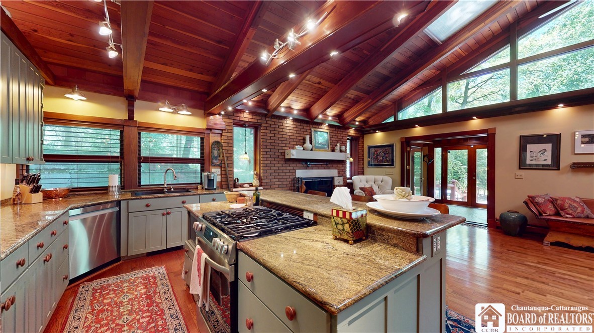 2545 A And B Parsonage Road, Unit A Findley Lake, NY 14736 - Photo 13 of 46 Main Lodge kitchen