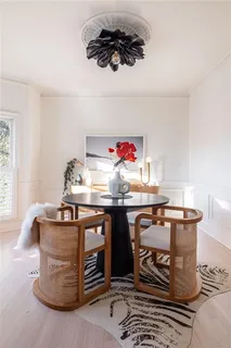 a kitchen with a stove and cabinets
