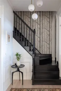 a view of wooden floor in a bathroom