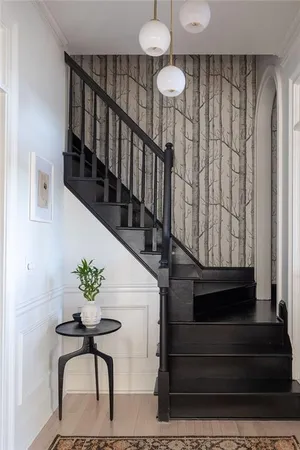 a view of wooden floor in a bathroom
