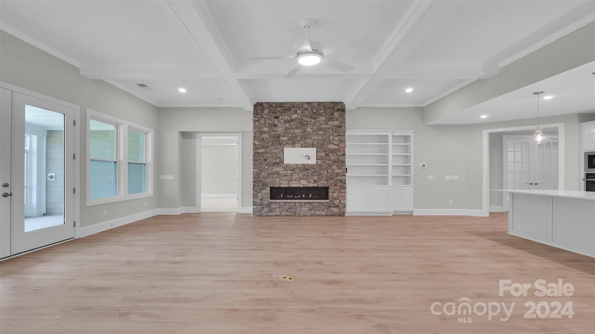 3053 Trace Meadow York, SC 29745 - Photo 16 of 28 a view of an empty room with a fireplace and a window