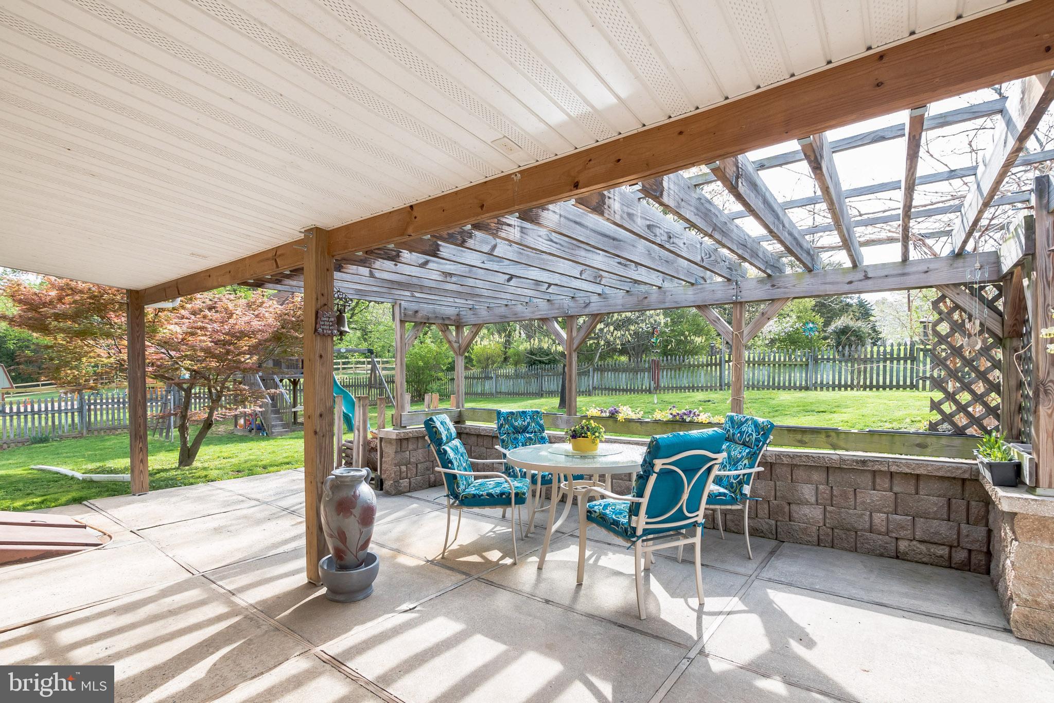 410 Lockhouse Road Falling Waters, WV 25419 - Photo 26 of 30 10x81 Concrete Patio Covered w/ Custom Stone Wall