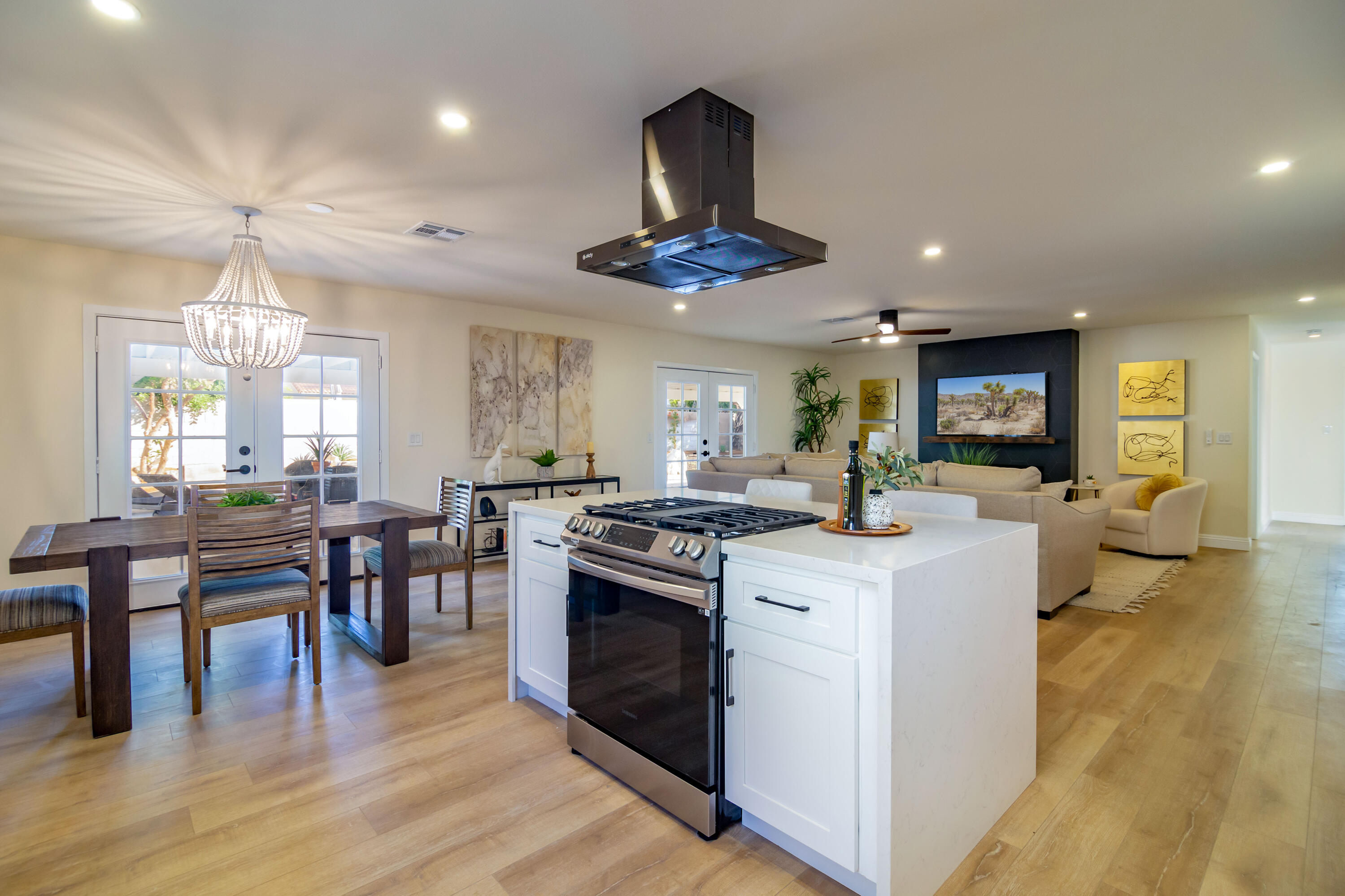 67420 Rango Road Cathedral City, CA 92234 - Photo 15 of 36 a view of kitchen with sink and wooden floor