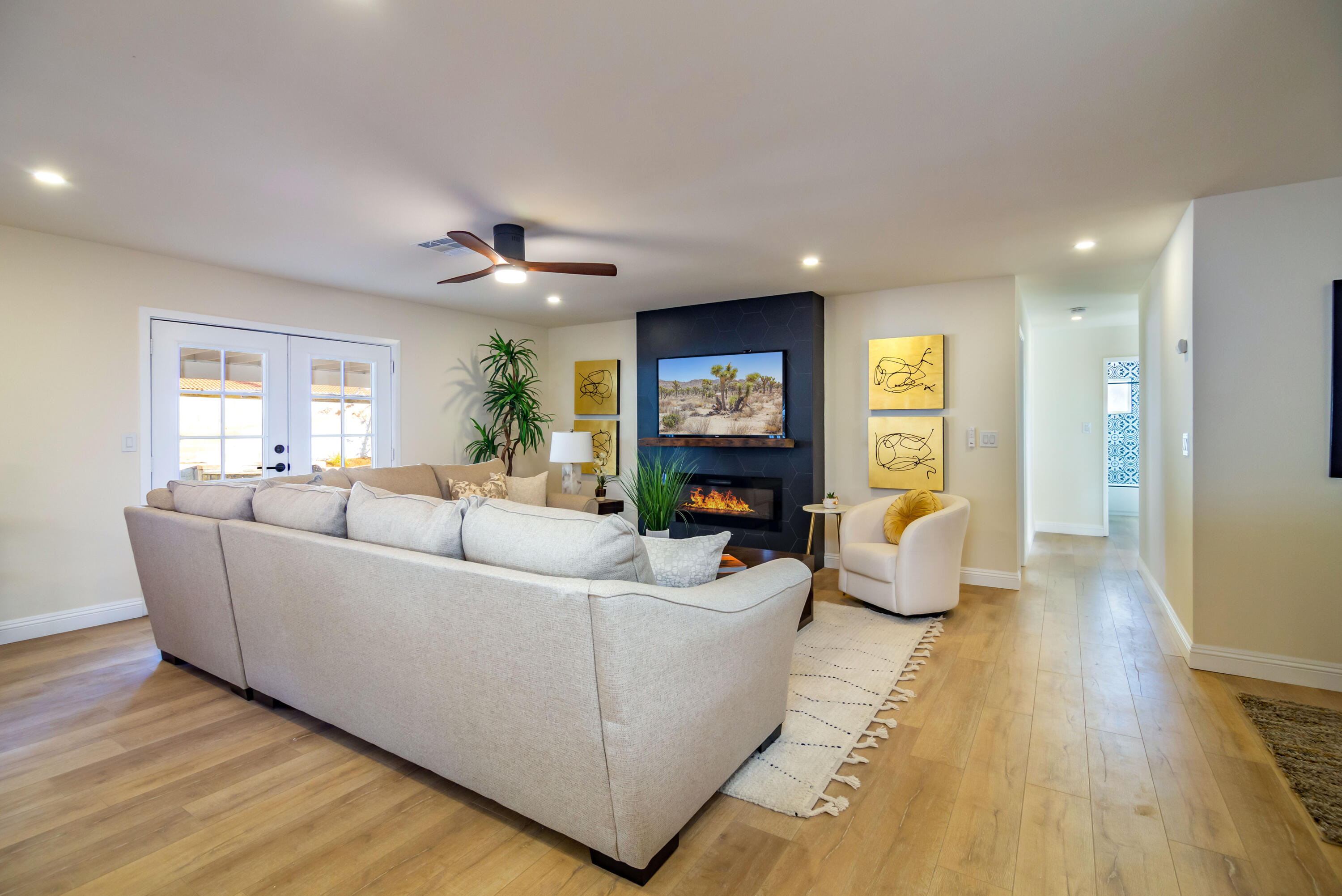67420 Rango Road Cathedral City, CA 92234 - Photo 8 of 36 a living room with furniture and a flat screen tv