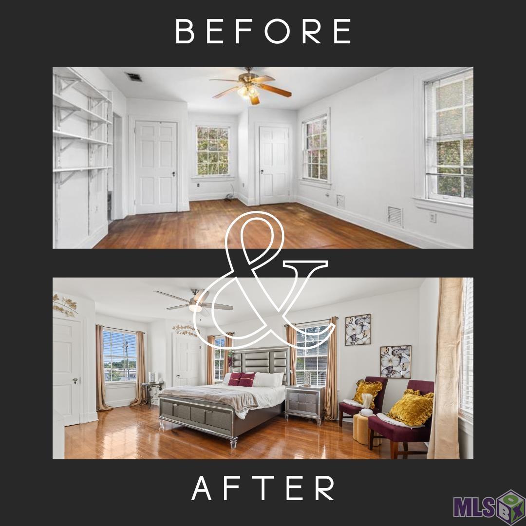 3650 Perkins Road Baton Rouge, LA 70808 - Photo 50 of 50 Before and After Primary Bedroom
