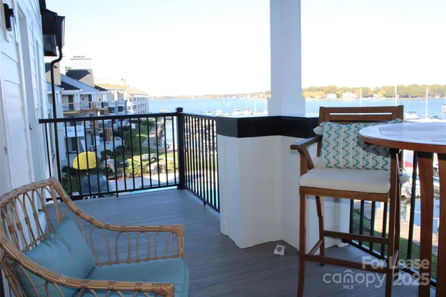 a view of balcony with outdoor seating