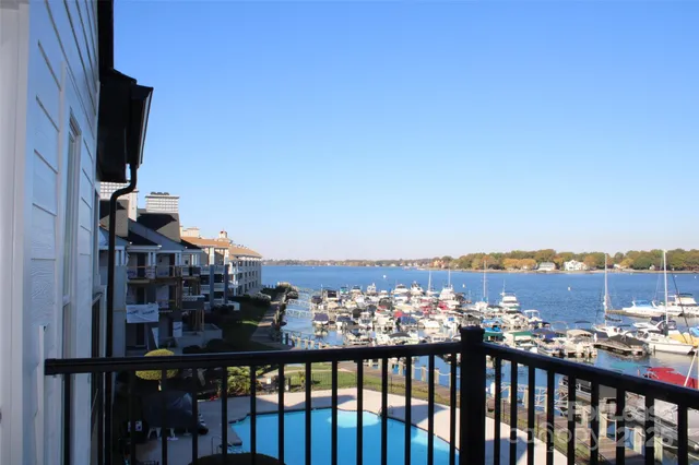 a city view from a balcony