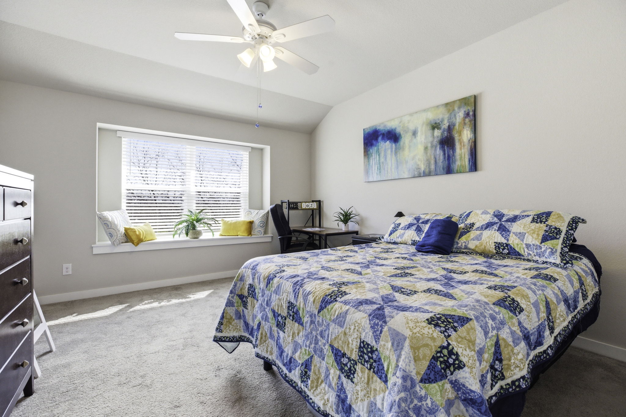 17205 Leafroller Drive, Unit B Pflugerville, TX 78660 - Photo 18 of 32 a bedroom with bed and window