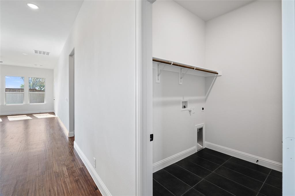 613 Brazos Drive Van Alstyne, TX 75495 - Photo 8 of 29 Washroom with hookup for a washing machine, hookup for an electric dryer, and recessed lighting