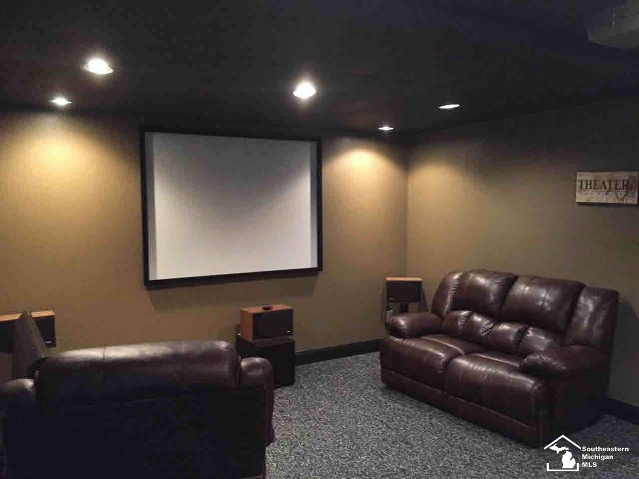 12603 Todd Road Ida, MI 48140 - Photo 28 of 31 Lower Level Theater