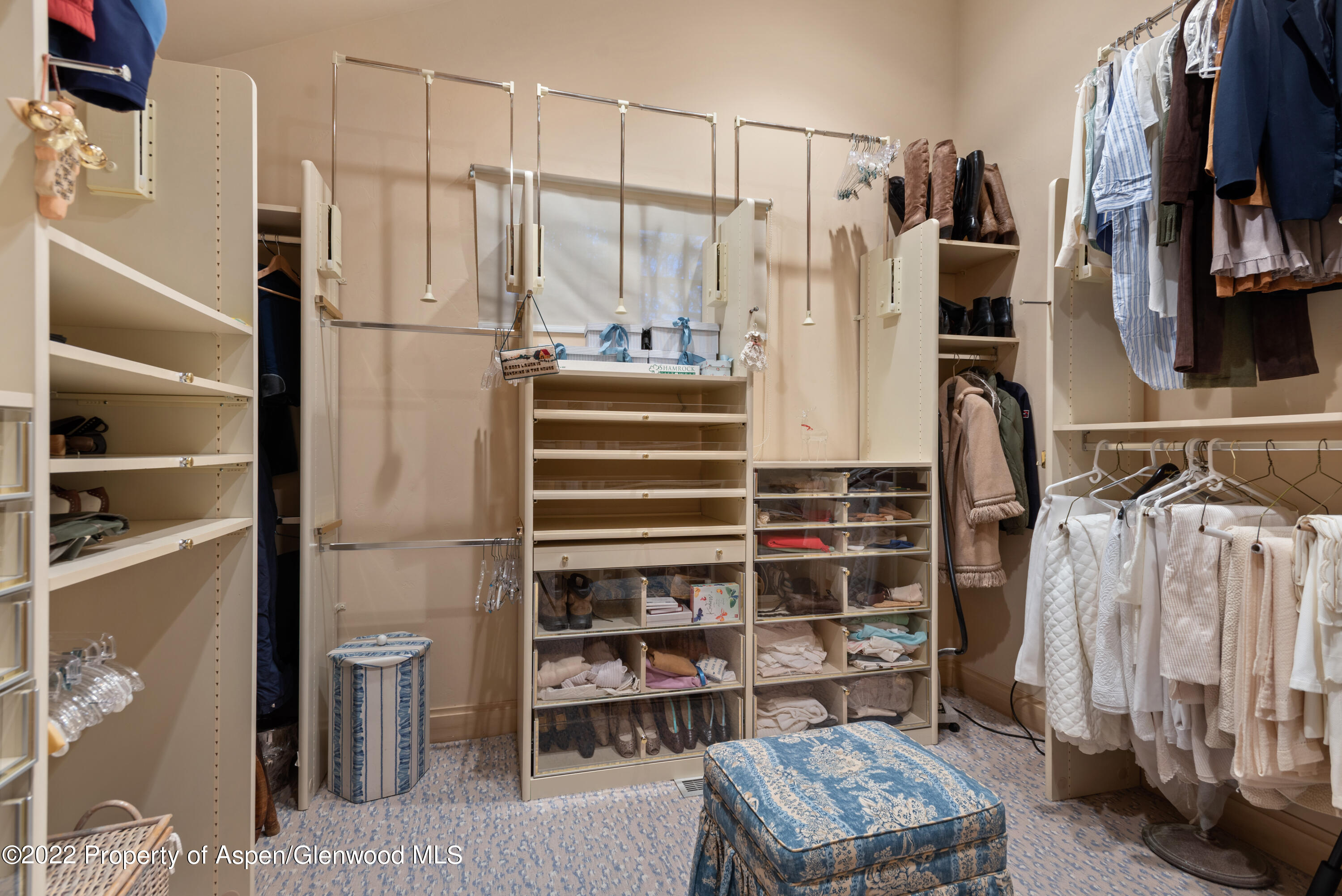 926 Willoughby Way Aspen, CO 81612 - Photo 20 of 47 a view of walk in closet with clothes and shoes
