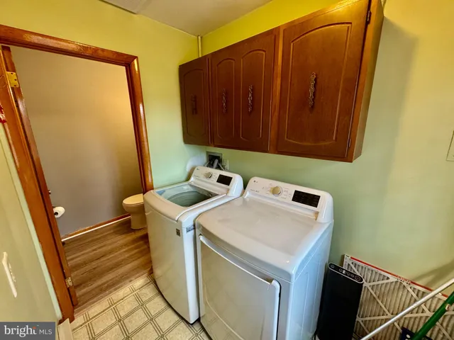 workspace with wooden floor