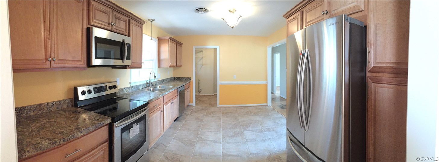 7820 Conifer Road North Chesterfield, VA 23237 - Photo 9 of 24 View from dining room showing the whole kitchen, l
