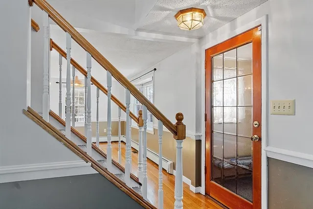 a view of room with front door