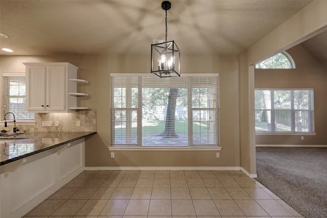 a living room with entryway
