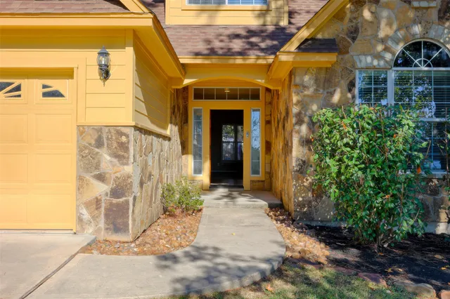 a view of front door of house