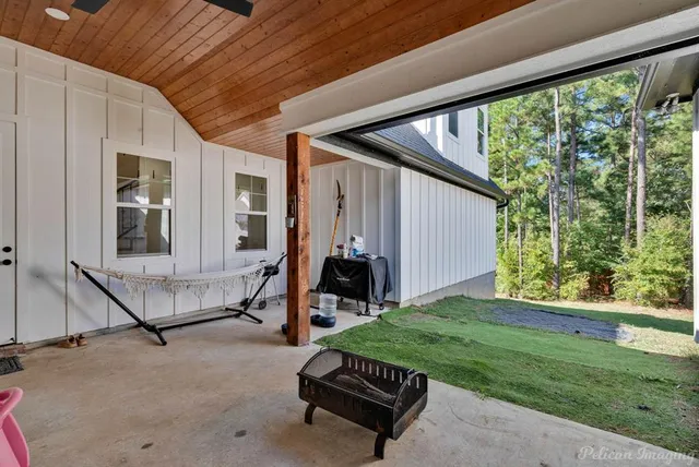 a view of a house with patio