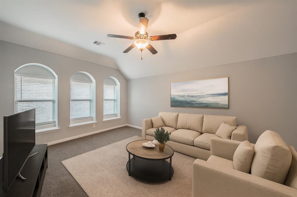 2823 Exeter Drive Trophy Club, TX 76262 - Photo 6 of 40 a living room with furniture and a large window