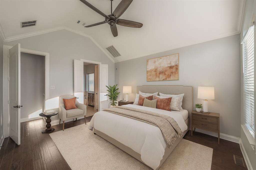 2823 Exeter Drive Trophy Club, TX 76262 - Photo 7 of 40 a bedroom with a bed and furniture