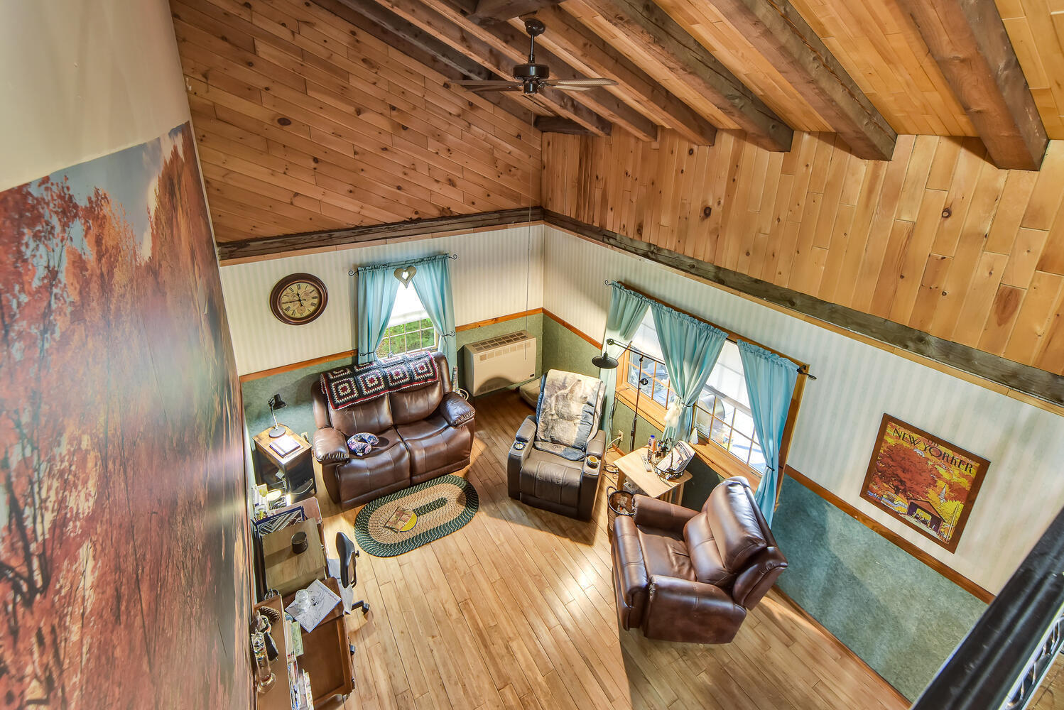605 South Solon Road Solon, ME 04979 - Photo 21 of 45 View of Livingroom - from landing