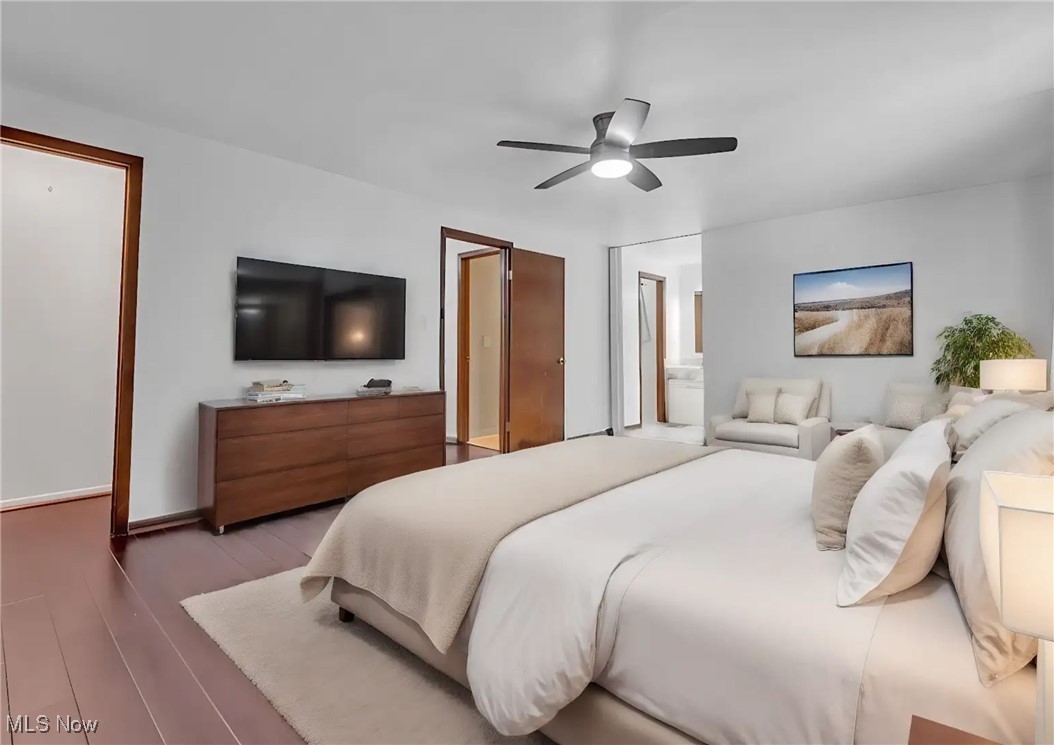 Owner's suite with attached bath and multiple closets
virtually staged