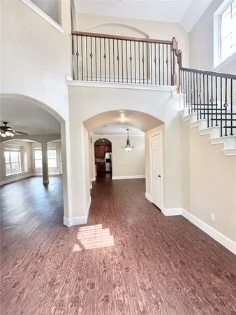 a view of livingroom with furniture and wooden floor