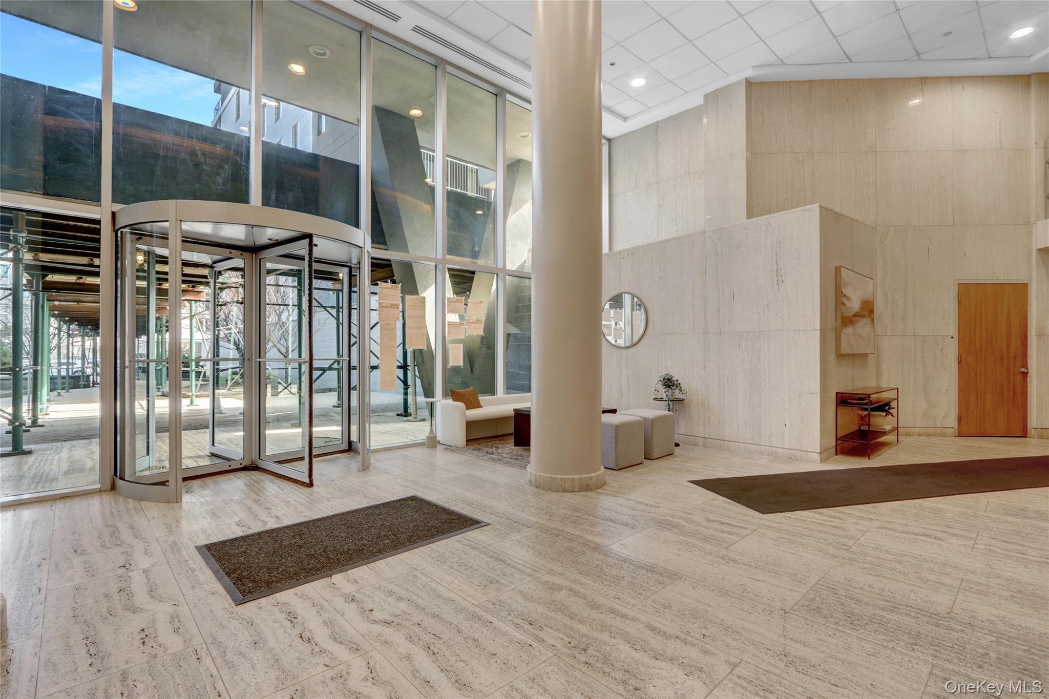 a bathroom with a tub and shower