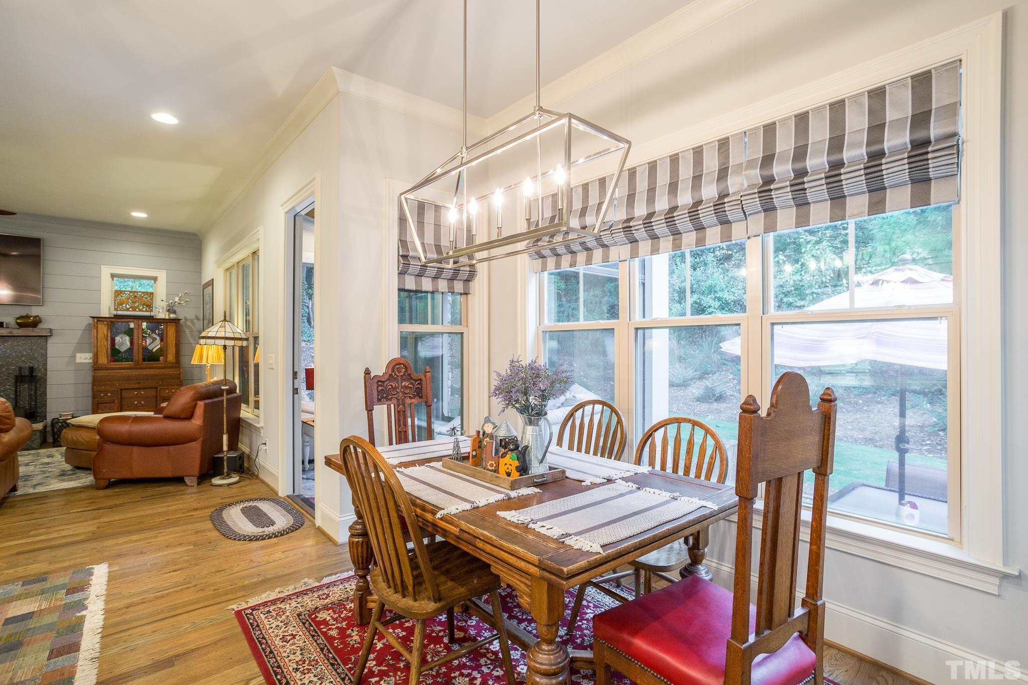 1921 Banbury Road Raleigh, NC 27608 - Photo 15 of 30 a view of a dining room with furniture window and wooden floor