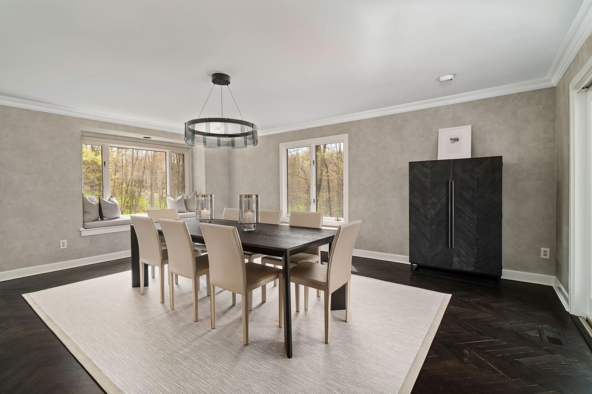 38 Farview Farm Road Redding, CT 06896 - Photo 10 of 34 a view of a dining room with furniture window and wooden floor