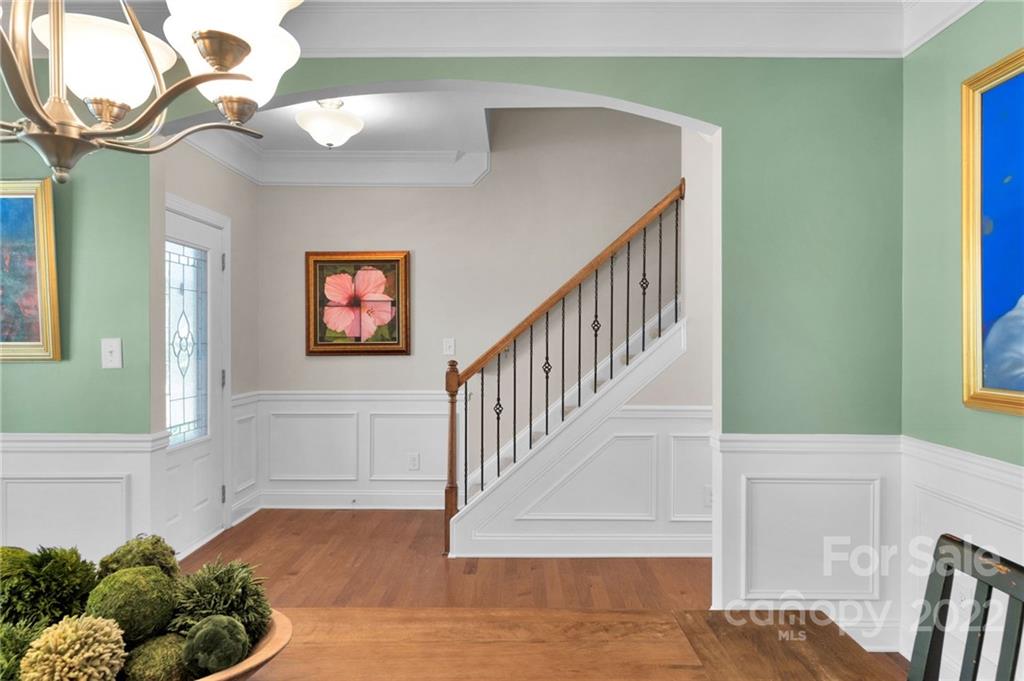 1640 Ridgehaven Road Waxhaw, NC 28173 - Photo 14 of 36 a view of entryway with wooden floor