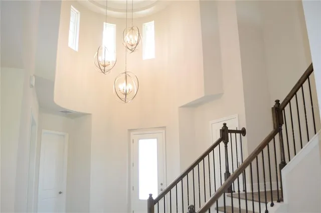 a view of a entryway of a house