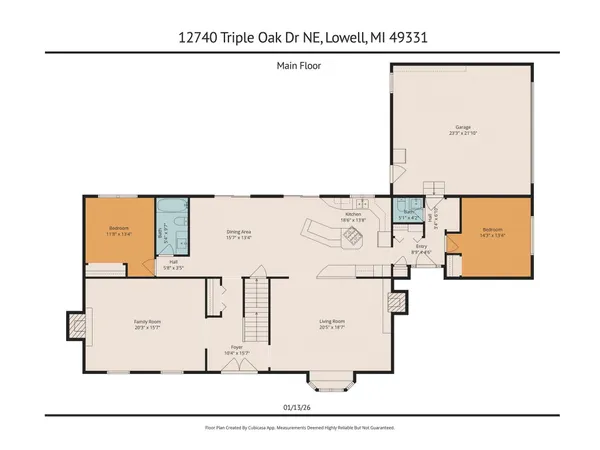$519,900 | 12740 Triple Oak Drive Northeast, Lowell, MI 49331