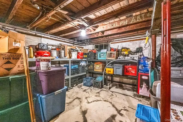 a room with storage and utility