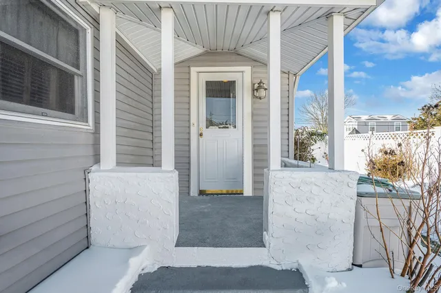 a view of a door of the house