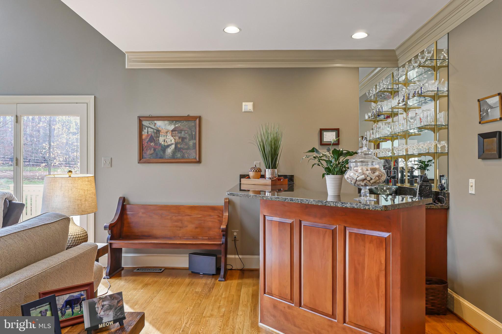 7407 Willowbrook Road Fairfax Station, VA 22039 - Photo 15 of 55 Full bar in family room perfect for entertaining