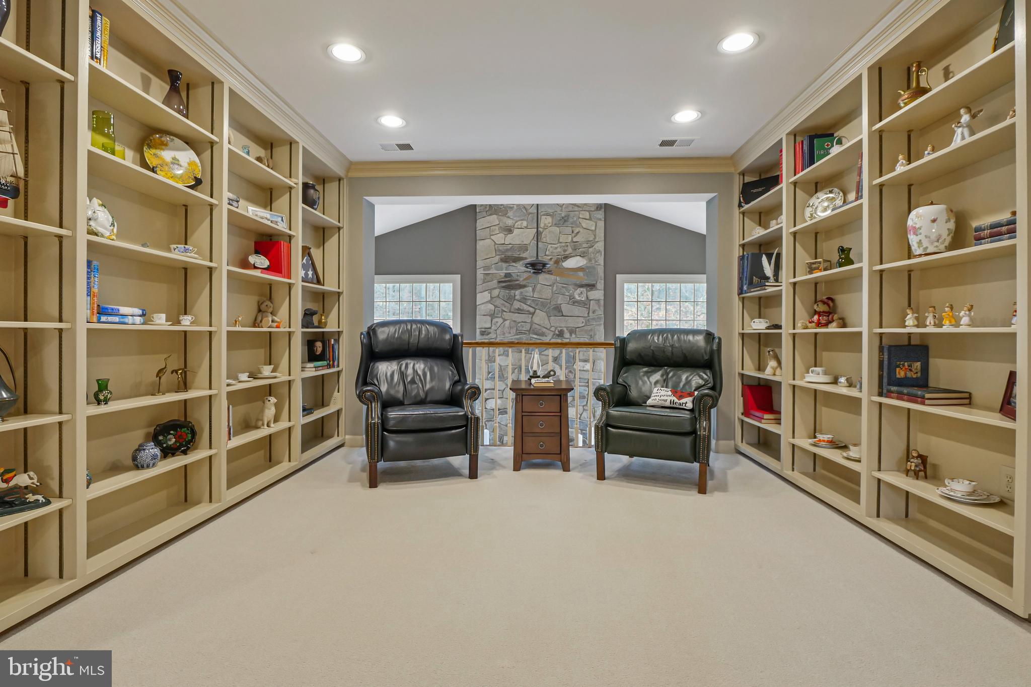 7407 Willowbrook Road Fairfax Station, VA 22039 - Photo 18 of 55 Upper level loft w/built in bookshelves