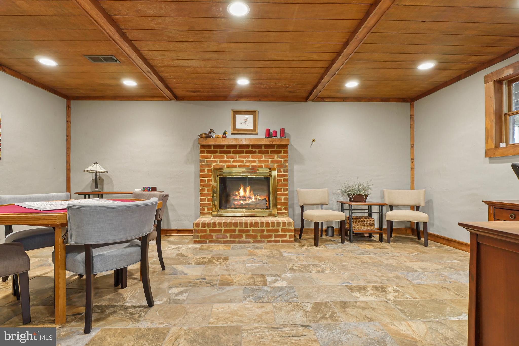 7407 Willowbrook Road Fairfax Station, VA 22039 - Photo 34 of 55 Game/wine room w/third fireplace in lower level