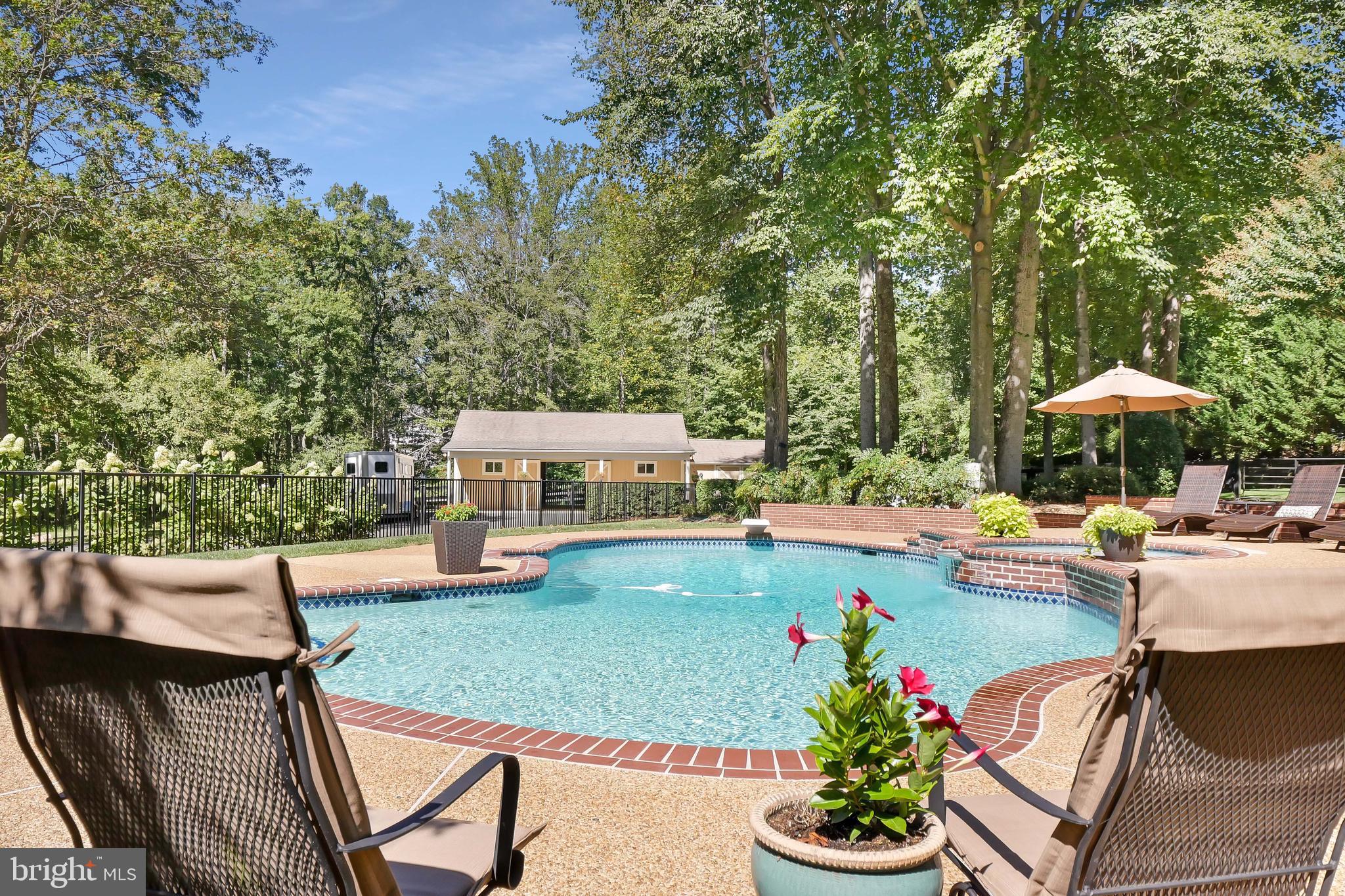 7407 Willowbrook Road Fairfax Station, VA 22039 - Photo 46 of 55 Generous seating area around private pool