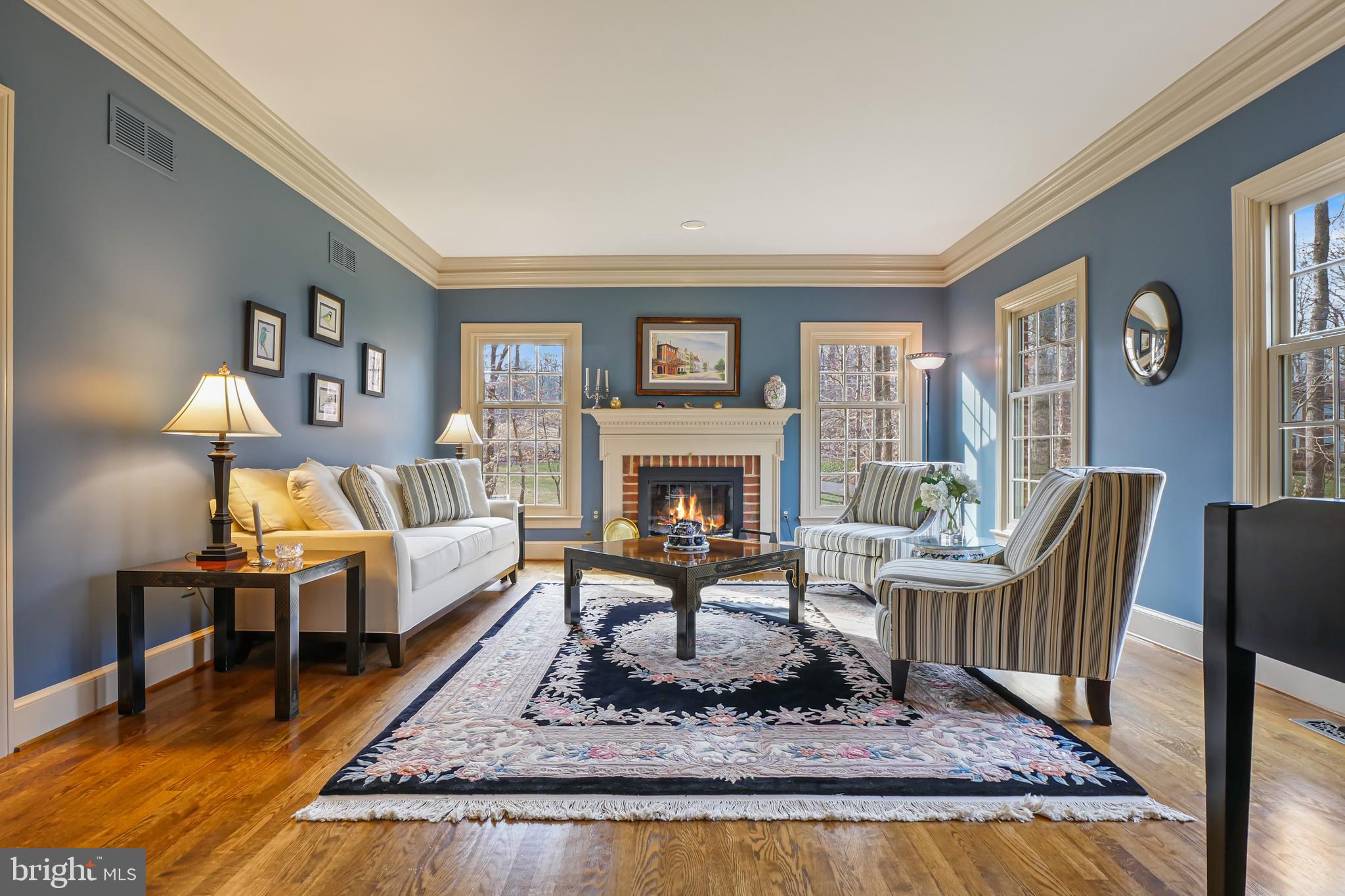 7407 Willowbrook Road Fairfax Station, VA 22039 - Photo 6 of 55 Living room w/wood burning fireplace