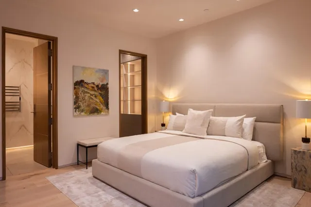 a car parked in a garage