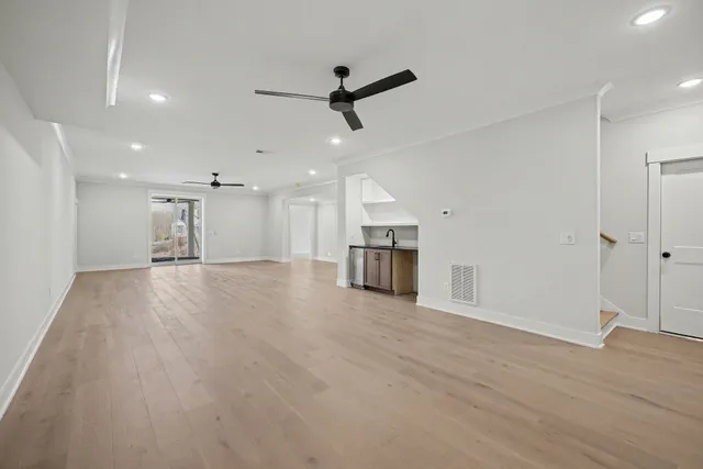 a house view with a ocean view