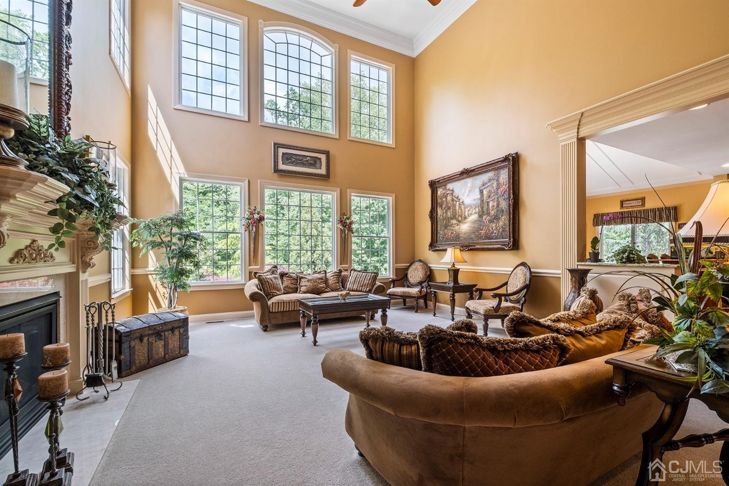 12 Horseshoe Court Monroe Township, NJ 08831 - Photo 58 of 81 a living room with furniture and a large window