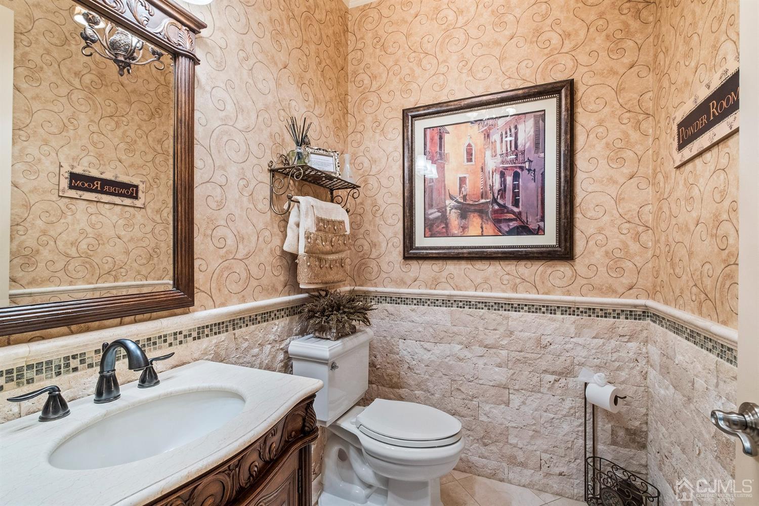12 Horseshoe Court Monroe Township, NJ 08831 - Photo 60 of 81 a bathroom with a sink and a mirror