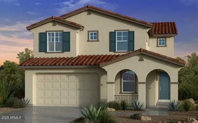 a front view of a house