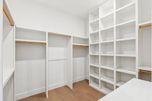a view of room with empty racks