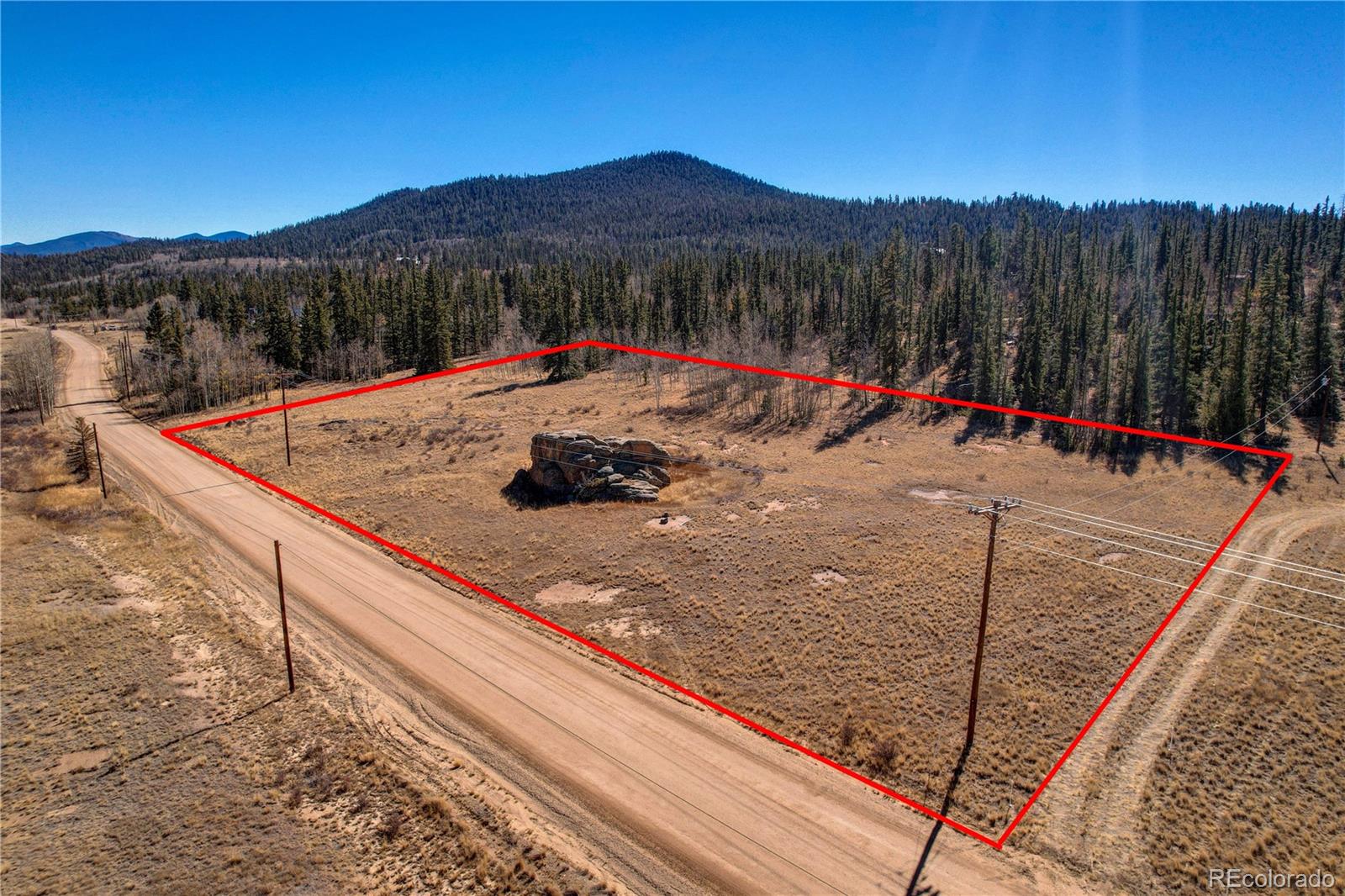 778 Chief Trail Como, CO 80456 - Photo 43 of 50 a view of a terrace with a mountain