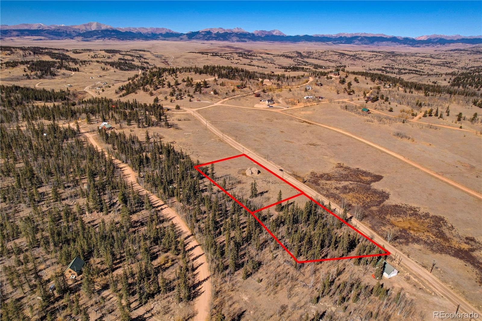 778 Chief Trail Como, CO 80456 - Photo 47 of 50 an aerial view of beach and city