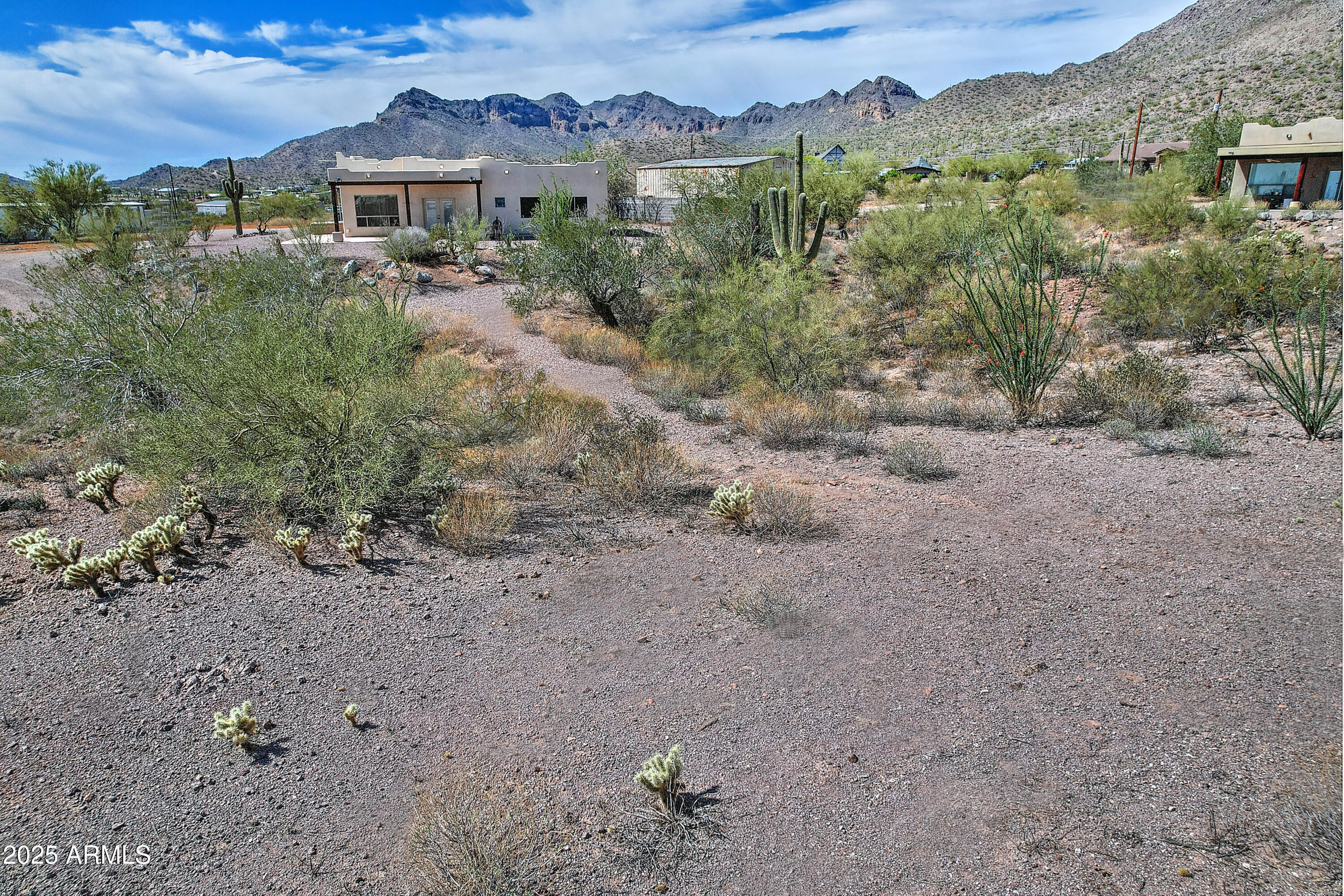 5117 North Chisholm Road Apache Junction, AZ 85120 - Photo 4 of 46 drone photo rear house 3