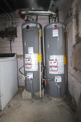 a view of storage and utility room