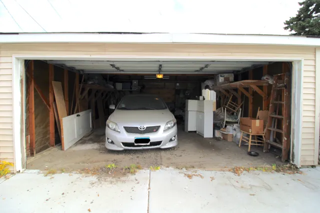 a view of car garage